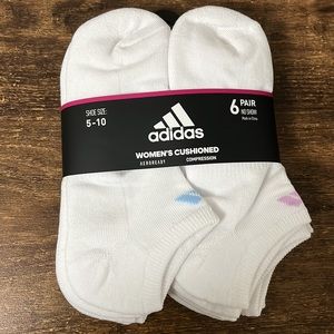Adidas woman’s no show cushioned socks